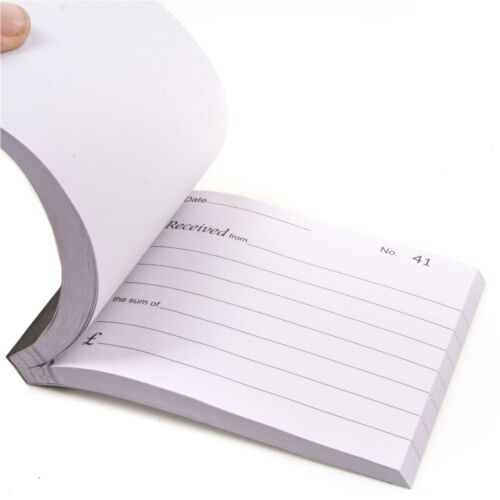 HALF SIZE RECEIPT BOOK Small Invoice Duplicate Pad 80 Pages Carbon Copy Sheets 