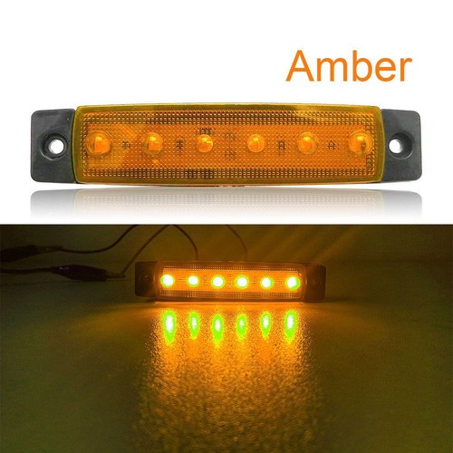 12 24V 6SMD Car Bus Truck Lorry Marker Indicator low Led Trailer Light Rear Lamp