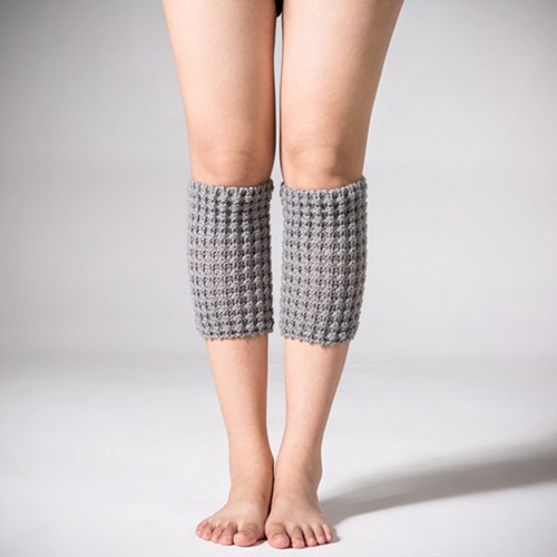 KE/_ Women Winter Solid Knit Leg Warmers Crochet Boot Socks Toppers Cuffs Ne