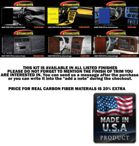 Dash Trim Kit for ISUZU PICK-UP 89 90 91 92 93 94 95 carbon fiber wood aluminum