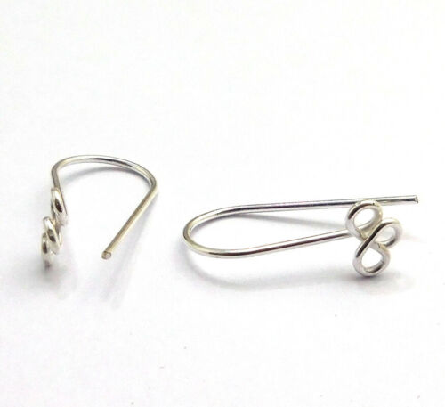 52 PCS 20X10MM COPPER EARRING FINDING STERLING SILVER PLATED 600GG 