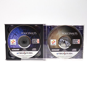 POLICENAUTS Sega Saturn Japan w/ Obi + RARE Unused Konami Scratch Card 1996