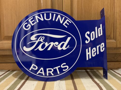 Ford Genuine Parts Sold Here Vintage Style Flange Garage Bar Pub Metal Signs
