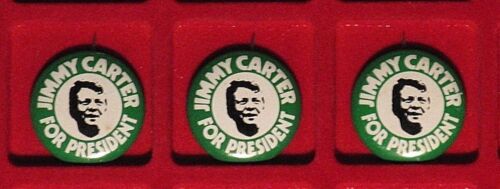 Lot Of Three Buttons - Jimmy Carter For President -1976