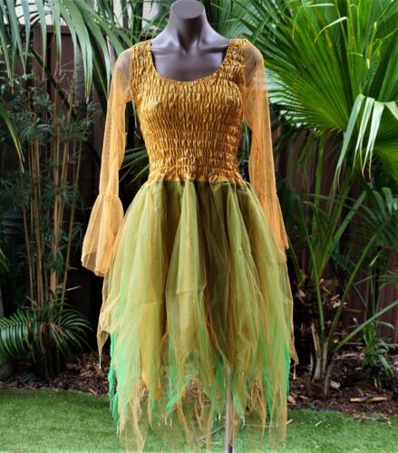 Mustard with Lime Details about   CHILD'S SIZE 12-14 Fairy Dress Dance Ballet Costume 