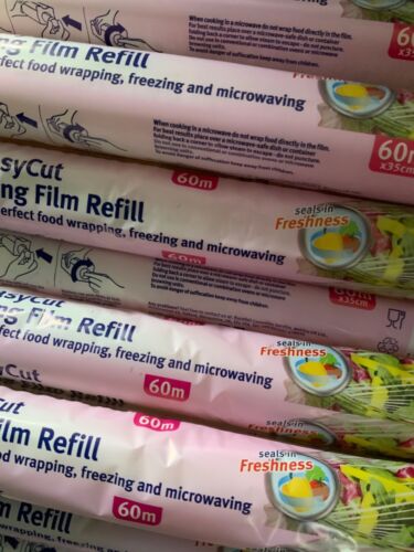 Pack of 4 BACOFOIL cling film refill 350mm x 60M for your easy cut dispenser 