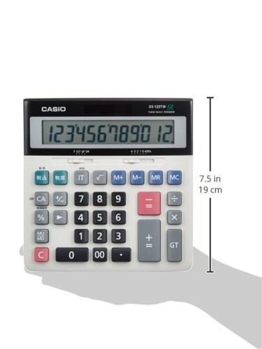 Japan Model F//S New Casio Calculator 12-digit DS-120TW Tax-adder method