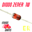 9v1 1w diodo zener 9.1v dip x 10 unidades x10