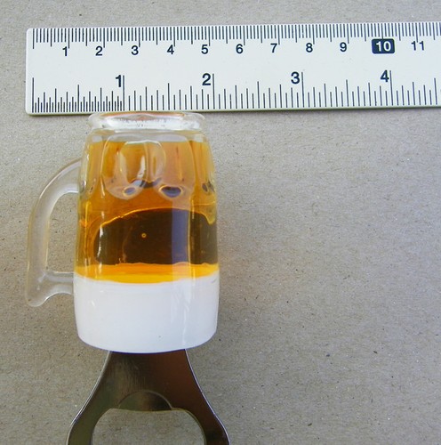 1x Beer Mug Bottle Opener /& Fridge Magnet 2 in 1 Decorated Kitchen gift cute art