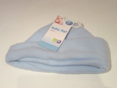 Baby Warm Soft Fleece Hat Pink or Blue 3-6 Months 