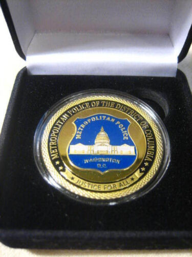 WASHINGTON DC METROPOLITAN Police Challenge Coin w/ Presentation Box 
