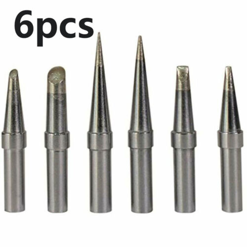 6Pc ET Solder Soldering Iron Tips Kit For Soldering Pencil LR21 EC1201 EC1204 