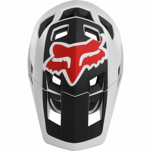 Fox MTB dropframe Homme Casque-Noir Blanc Toutes Les Tailles