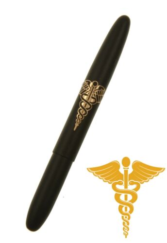 MATTE BLACK 400B Details about  / Medical Caduceus Emblem BULLET Fisher Space Pen