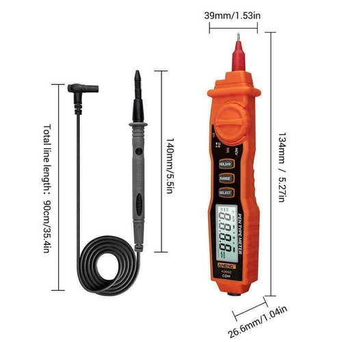 4000 Counts /& Non-Contact AC//DC Tester Tool A3002 Digital Pen x1 Multimeter L6L0
