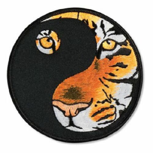 Tiger Yin Yang Gi Patches Badges Uniform Suit Martial Arts Embroidered Badge