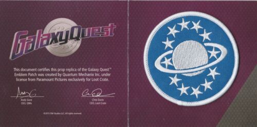 Galaxy Quest Emblem Patch Uniform Prop Replica Loot Crate Exclusive NEW 