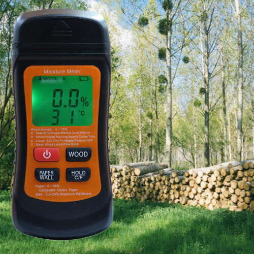 Multifunctional Wood Moisture Meter Damp Detector Sensor for Walls Firewood