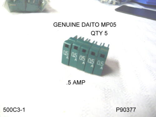 FUSE  DAITO MP05 0.5 AMP LOT 5 FUSES