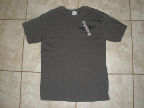 NEW MEN/'S GRAY SHORT SLEEVE HOOTERS CROSS W//WING T-SHIRT CHICAGO SIZES M,L,XLXXL