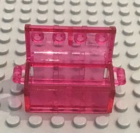 LEGO Trans-Dark Pink Container, Treasure Chest, Harry Potter Diagon Alley 4723