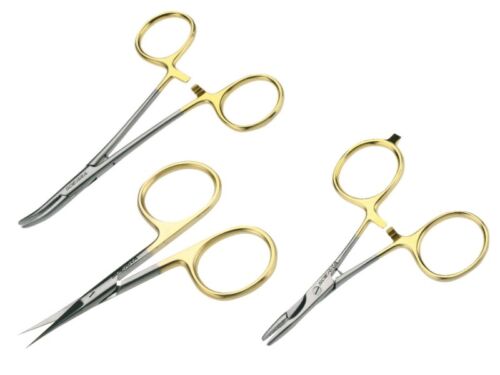 Fliegenzubehör Zangen Scierra scissors and forceps Scheren straight,curved