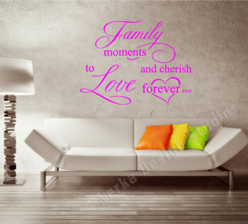 WALL STICKERS  Quotes  FAMILY WALL QUOTES Vinyl Wall Art Decal Stickers NN91