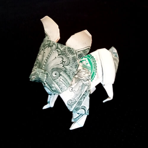 Aimants De Réfrigérateur Argent Origami Réfrigérateur Souvenir decor 3D Real $1 Dollar Bill 
