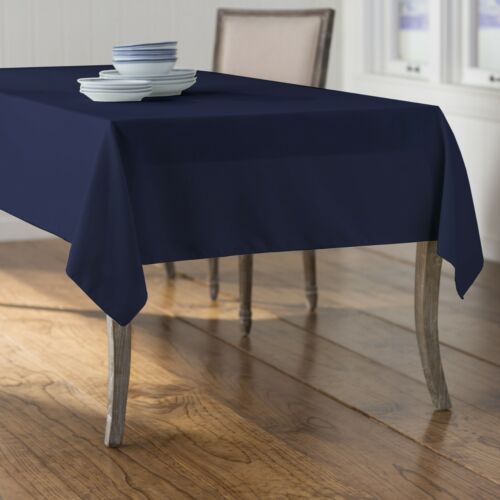 LA Linen Polyester Poplin Rectangular Tablecloth 60 by 84-Inch Made in USA