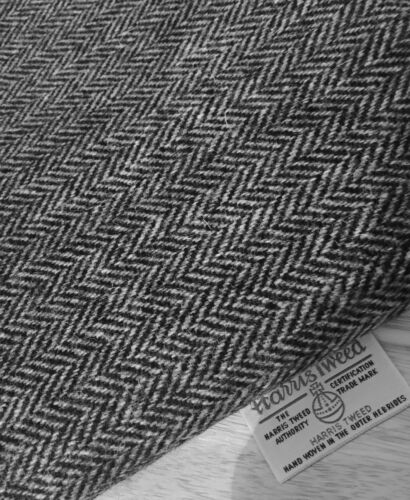 HARRIS TWEED FABRIC LABELS 100% wool tartan herringbone craft patchwork sewing b
