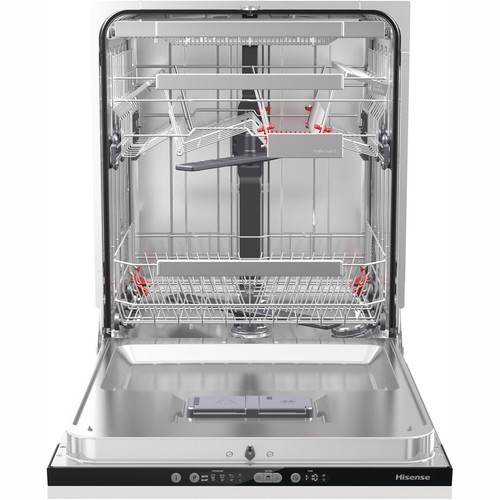 Fully Integrated Dishwasher Full Size 60cm 16 Place Black Hisense HV6131UK A++