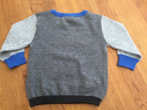 BNWT NEXT Baby Boys Grey 100/% Cotton Car Knitted Jumper