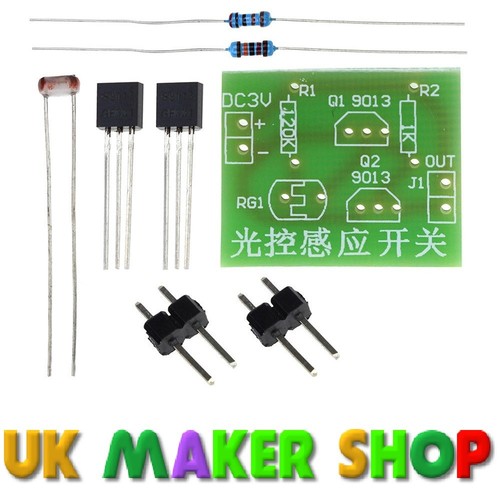 Light Controlled Switch Kit Beginners Electronics Kit Photoresistor