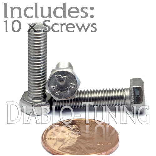 5mm Stainless Steel HEX CAP BOLT Screw 0.80 DIN 933 A2 M5 x 20mm Qty 10