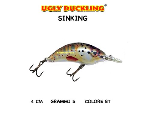 BT SINKING 4 CM GR 5 ARTIFICIALE UGLY DUCKLING 4S col