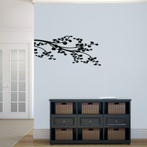 Corner Leafy Branch Wall Decal - Trees, Branches, Leaves, Wall Accent, Wall Art
