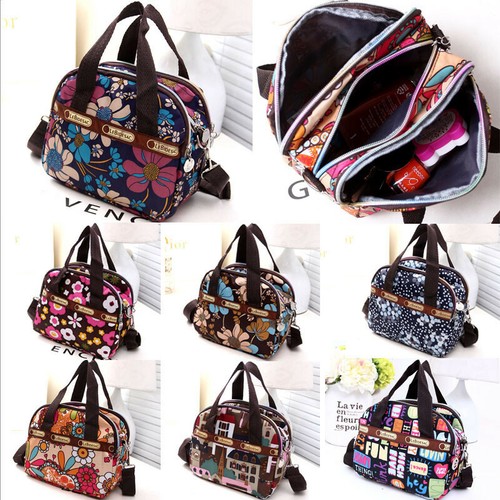 US Womens Flower Printed Lady Shoulder Bag Handbag Tote Shopping Bags Newly