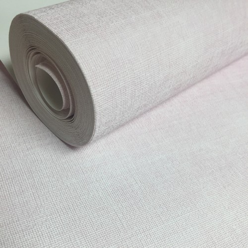 Rasch Plain Pale Pink Crosshatch Texture Non Woven Vinyl Wallpaper 700565