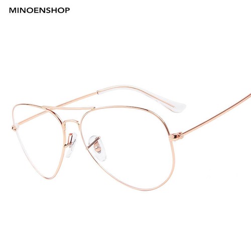 Vintage Classic Fashion Pilot Sunglasses Clear Lens Glasses Teardrop Geek New