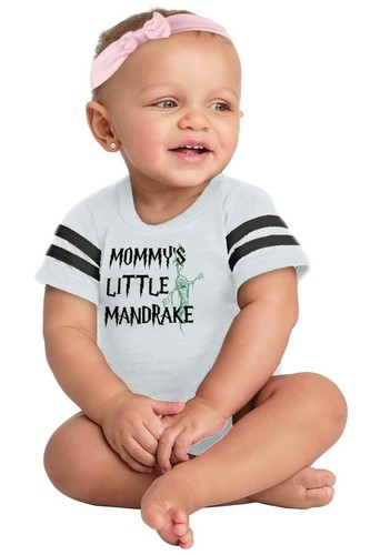 Mommys Little Mandrake Magic Screaming Plant Infant Football Baby Bodysuit