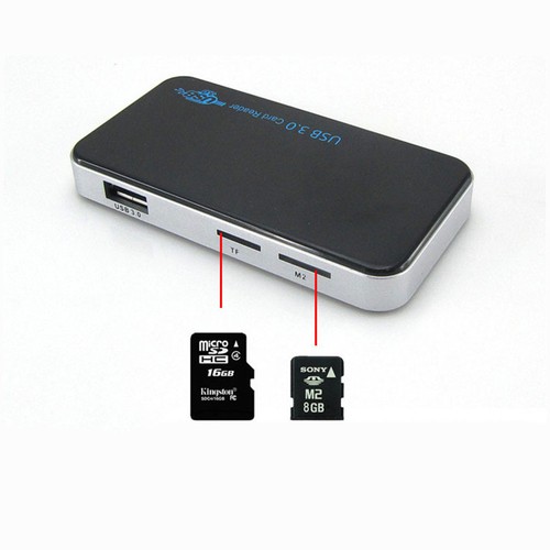 USB 3.0 All-in-1 Compact Flash Memory Card Reader Adapter-SDHC CF MicroSD MS XD