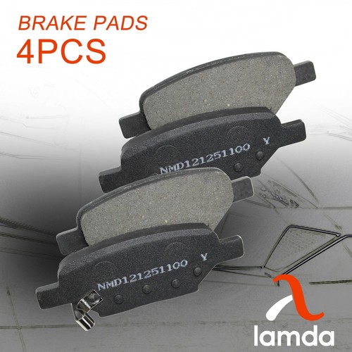 Complete Set of 4 Rear Premium Ceramic Disc Brake Pads For Chevy Pontiac Saturn