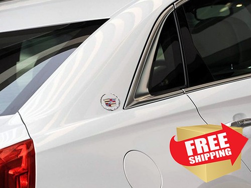 3D Metal Cadillac Hood Emblem Badge Sticker Decal for ATS SRX XTS CTS XT5 XLR