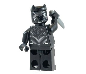 LEGO Marvel Black Panther Minifigure with Teeth Necklace from 2016 set 76047