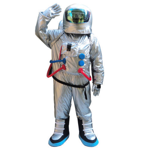Spaceman Mascot Costume Astronaut Halloween Fancy Party Adult Size Dress Cosplay
