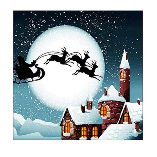 5D Diy Diamond Painting Embroidery Cross Stitch Christmas Decor Mosaic Picture