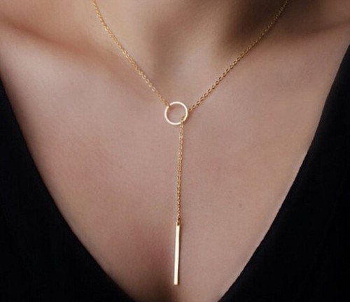 Simple exquisite short clavicle chain necklace chic pendant charms delicate gift