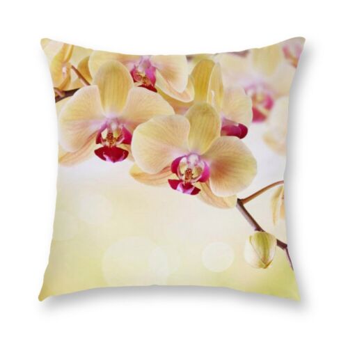 18" Fresh flowers Polyester Pillow Case Throw Cushion Cover Home Sofa Car Decor 