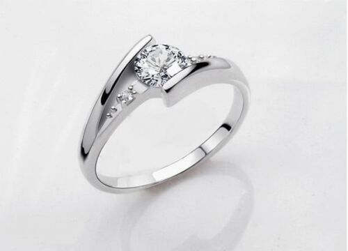 Diamond Ring 925 Silver Size I to U comes with Gift Pouch
