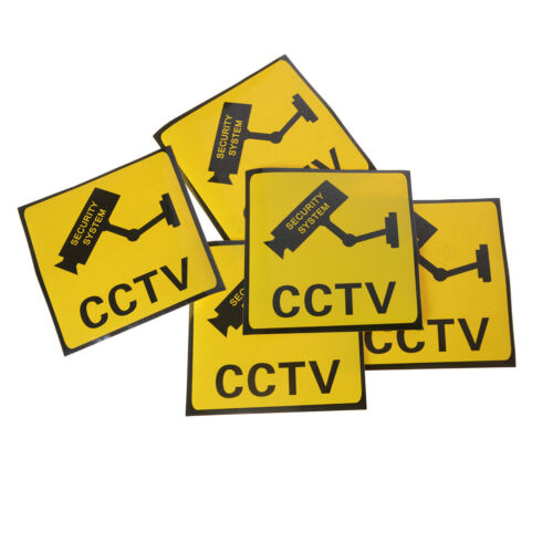 1pc CCTV Security System Camera Sign Waterproof Warning Sticker SIHH4 